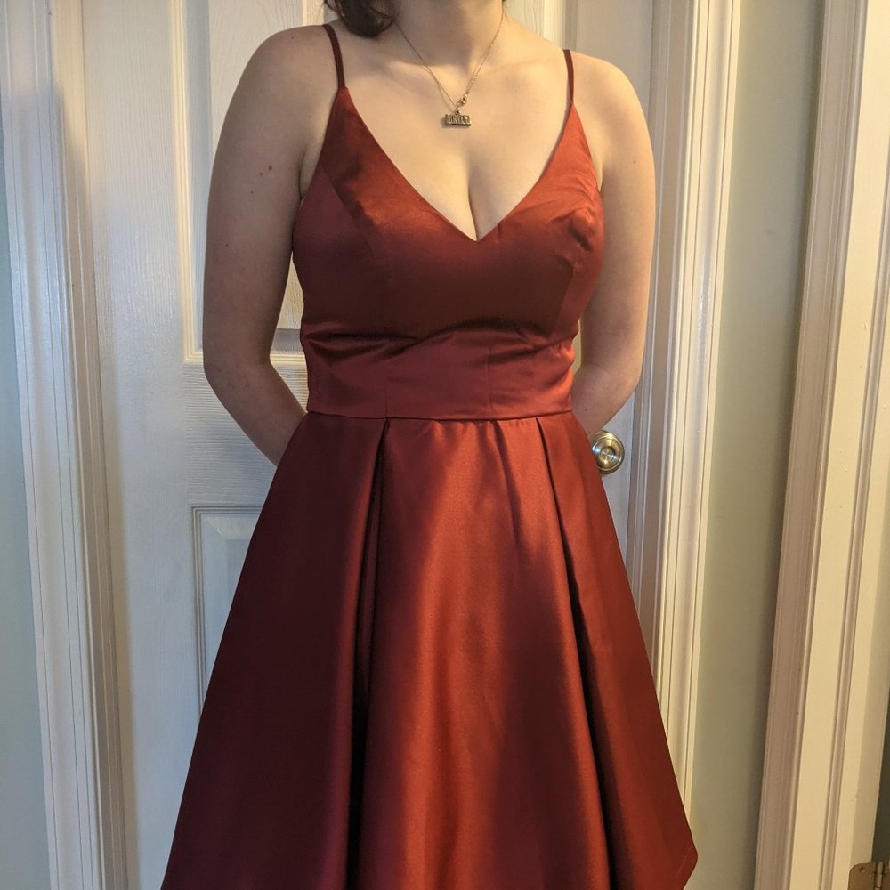 Burgundy A line dress  NEW